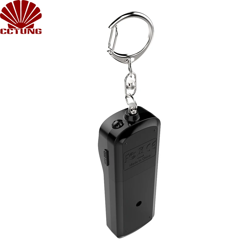 130db Slim Body Safe Sound Alarm Keychain with SOS Emergency LED Light & Self Defense to Keep Powerful Safety Property Assurance