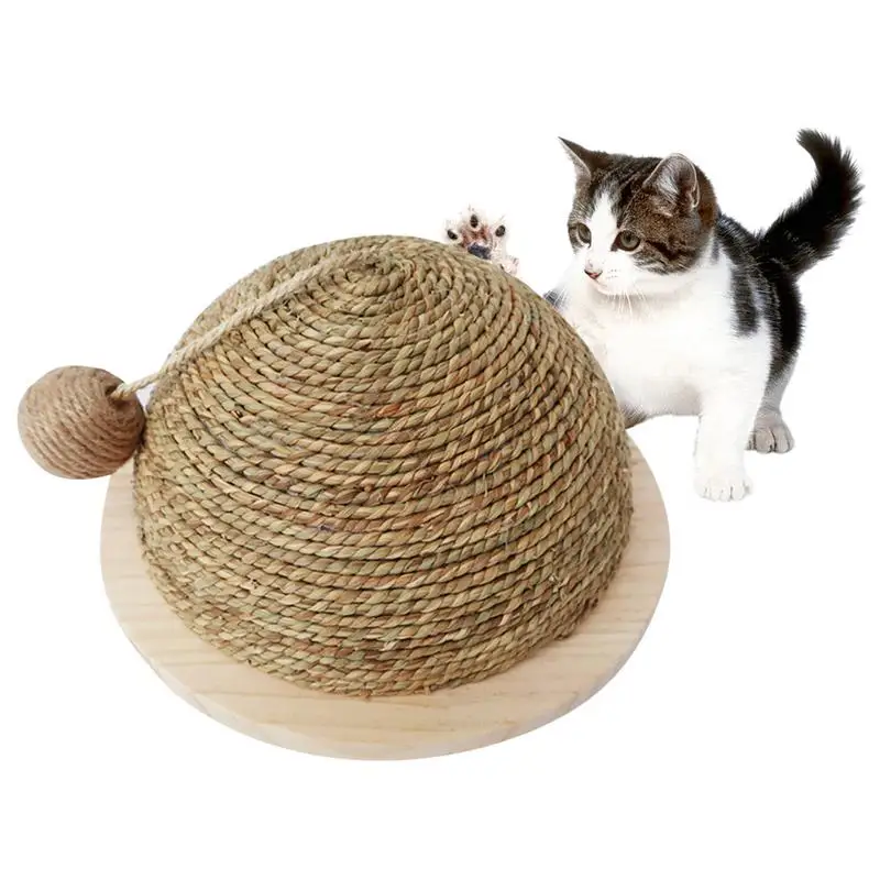PopularCat игрушка слипперы с деревянным низом тарелка соломы полукруглый