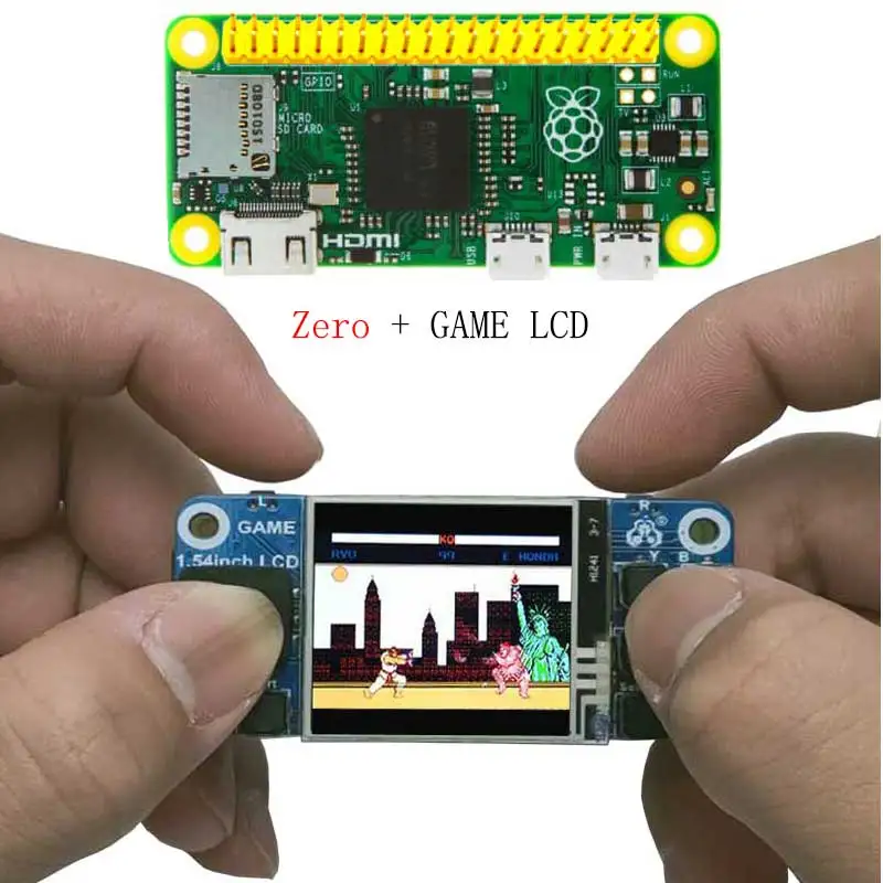 

Raspberry Pi zero W Pi0 W with mini GAME LCD 1.54inch LCD