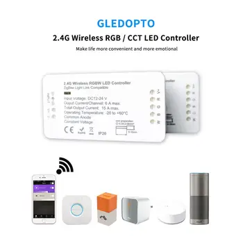 

Smart ZIGBEE Led Controller RGB+CCT WW/CW zigbee controller LED DC12-24V LED strip controller zll app controller RGBW rgb