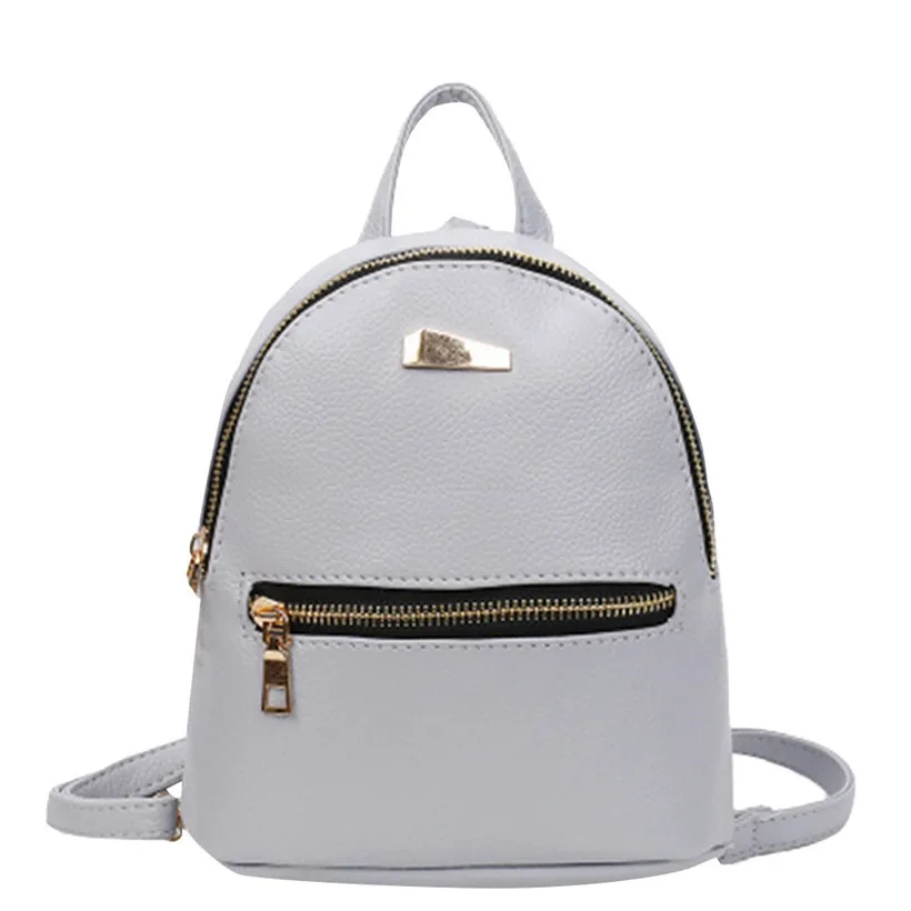

Fashion Women Mini Backpack PU Leather College Shoulder Satchel School Rucksack Ladies Girls Casual Travel Bag mochilas mujer10