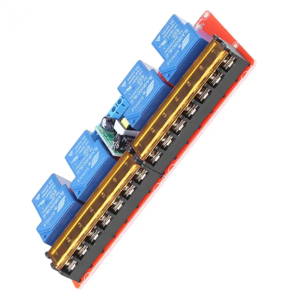 AC 100 250V 30A 4 Канальный Релейный Высокий/Низкий уровень триггера модуль