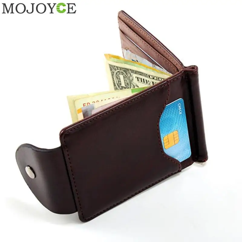 

Men PU Leather Wallet Card Holder Male Fashion Purse Small Hasp Money Bag Mini Vintage Slim Wallets Clutch Bags carteira