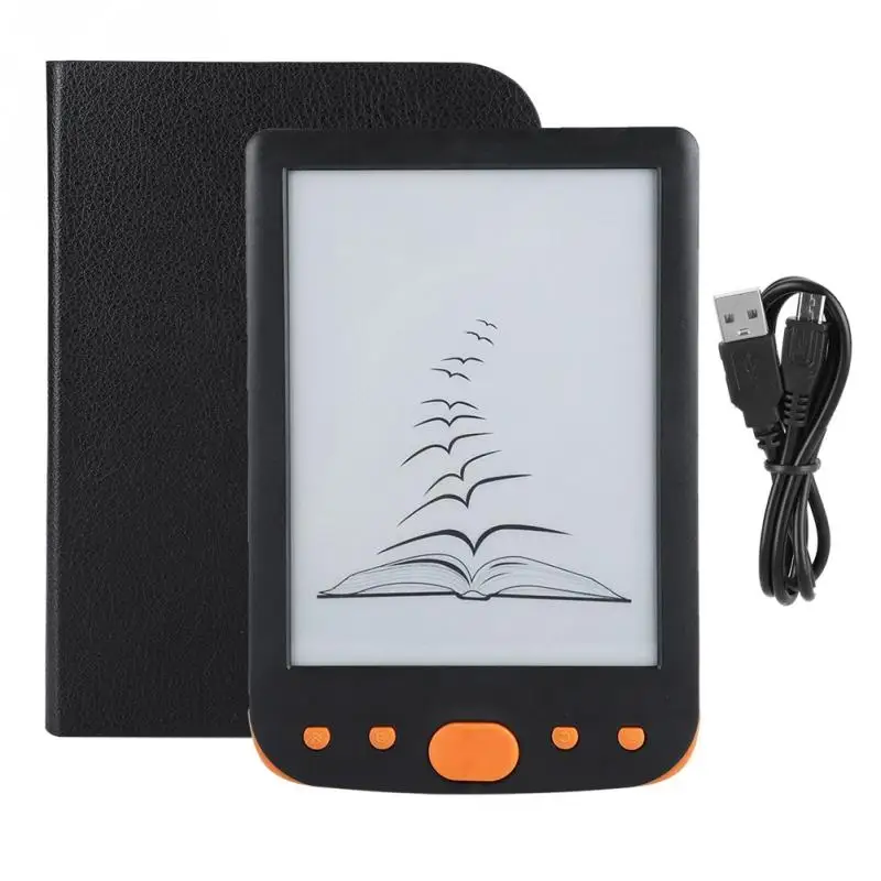 6in HD E Ink Easy to read E Book Reader Maximum 32GB TF Card Electronic Book Reader Orangein