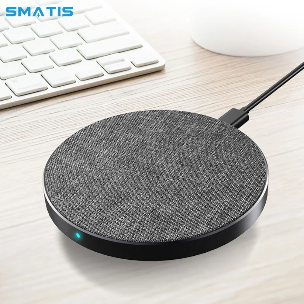 

Qi Fast Wireless Charger for Apple iPhone XS Max XR X 8 Mini Quick Wireless Charging Pad Desktop for Samsung Smartphone S9 S8 S7
