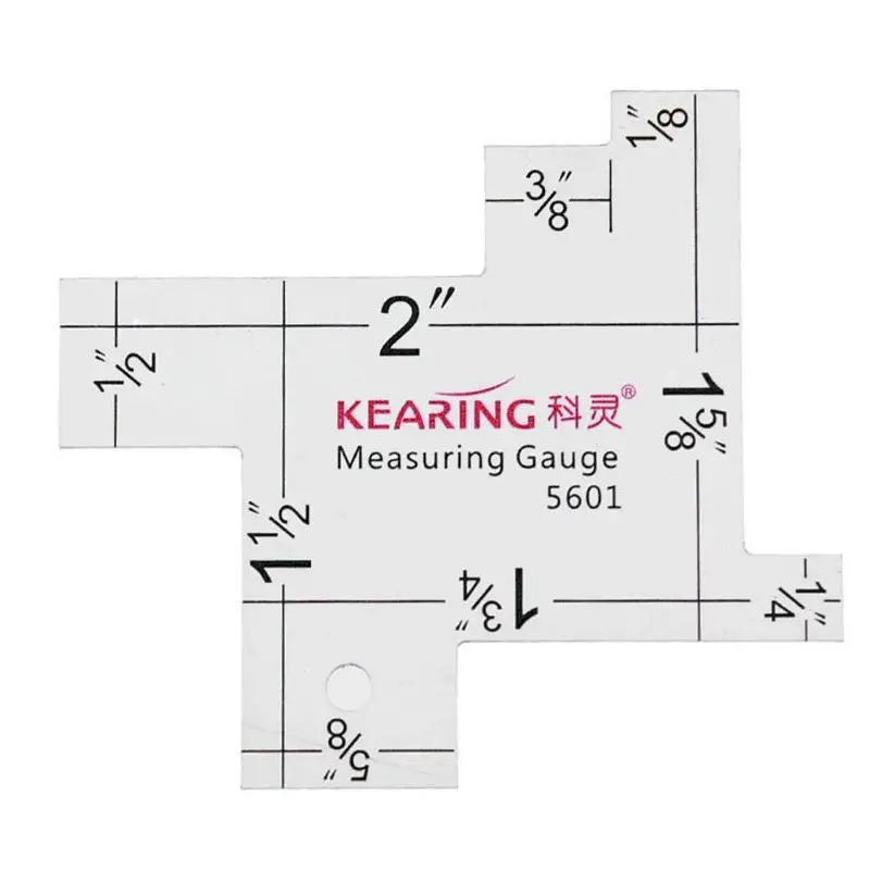 

1pcs Mini Measuring Gauge Imperial Scale for DIY Craft Garment Sewing Quilting Transparent PVC Measuring Ruler Sewing Tools