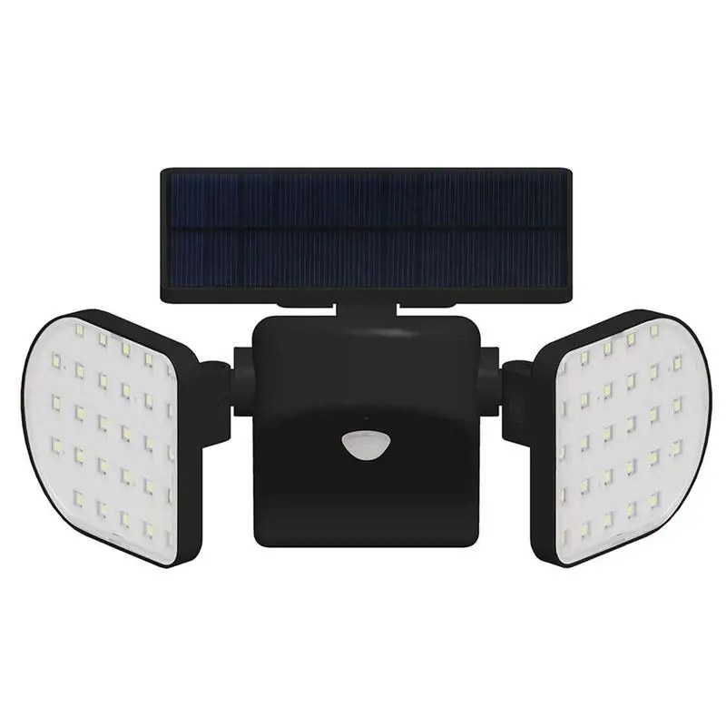 

56LED Double Head Rotating Solar Garden Light Outdoor Human Body Sensing Landscape Street Light Wall Lamp