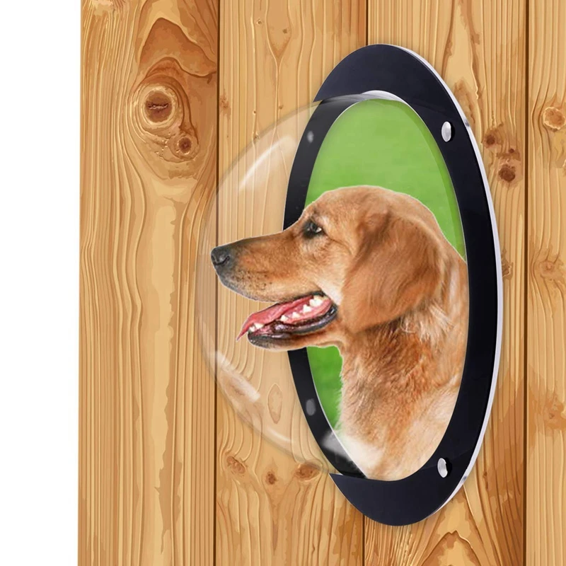 最大92%OFFクーポン zhehuixiaopu 耐久性のある丸い透明な犬のフェンスの窓アクリル裏庭ドームポートホールの外側のbarえるペットの供給