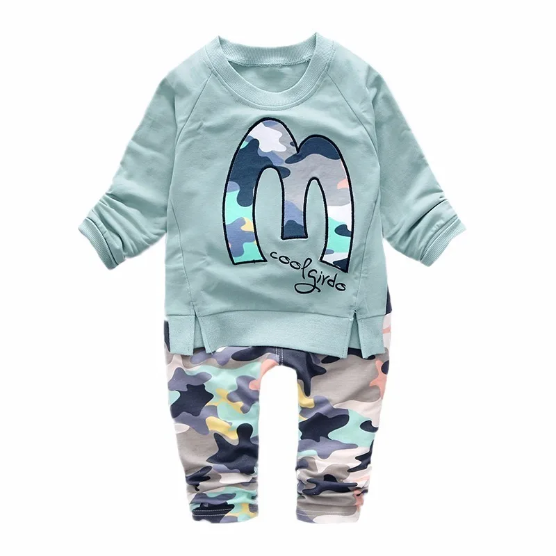 

Spring Autumn Baby Boys Girls Clothing Sets Toddler Brand Tracksuits Children T-shirt Pants 2pcs/Sets Kdis Cotton Clothes 1-4yrs
