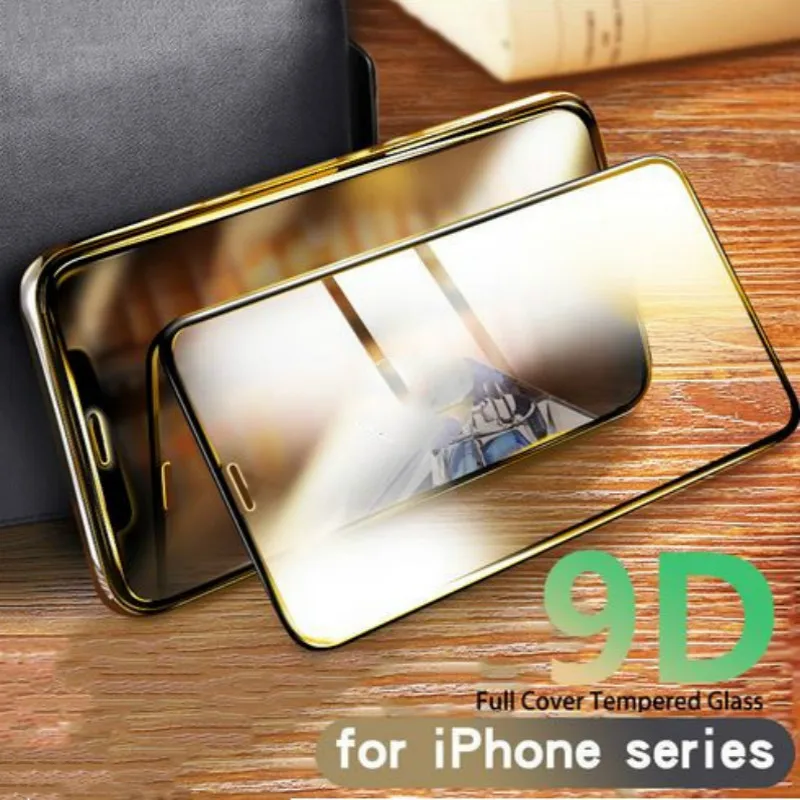 

9D Tempered Glass For iPhone X 6 6S Plus 7 8 Plus Cover Protective Glass For iPhone X XS MAX XR Screen Protection Glass 9H Film