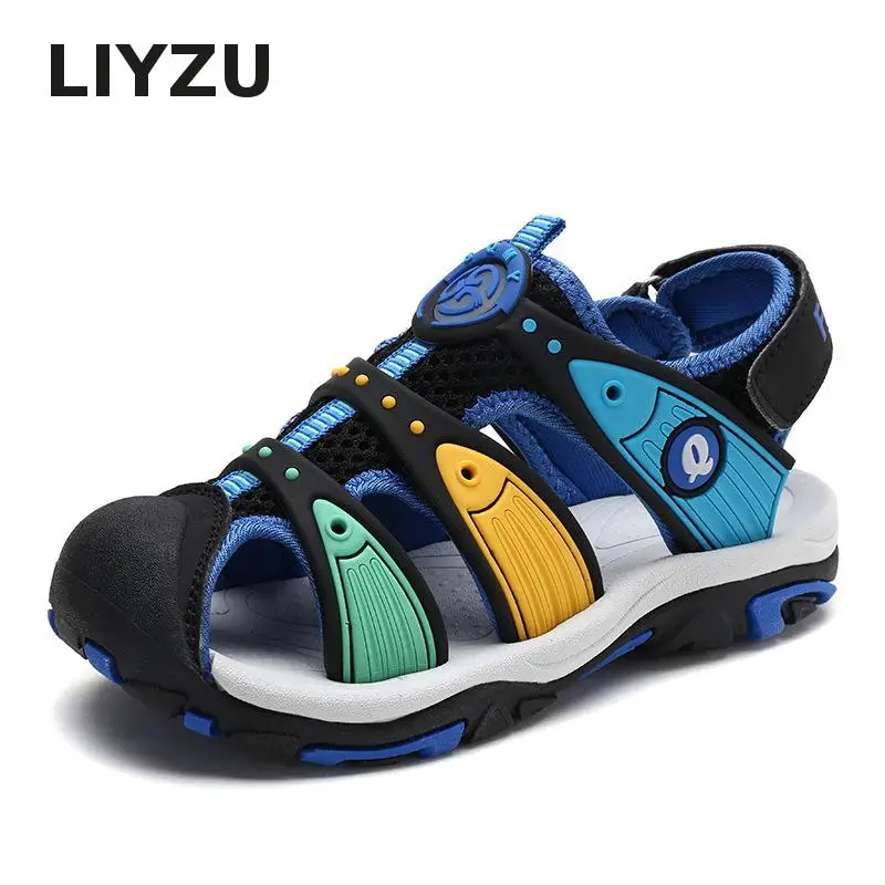 

Summer Brand New Rubber Beach Sandals Kids High Quality Toddler Sandal Closed Toe Children Fashion Designer Sport Shoes For Boys