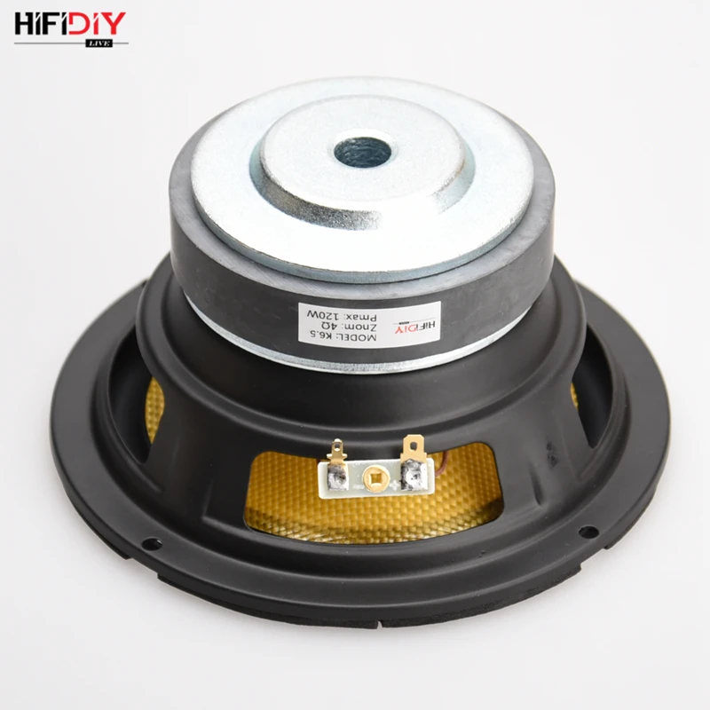 HIFIDIY Hi Fi Динамики DIY 6 дюймов 5 " низкочастотный динамик средней частоты 4 8 Ом 120 Вт