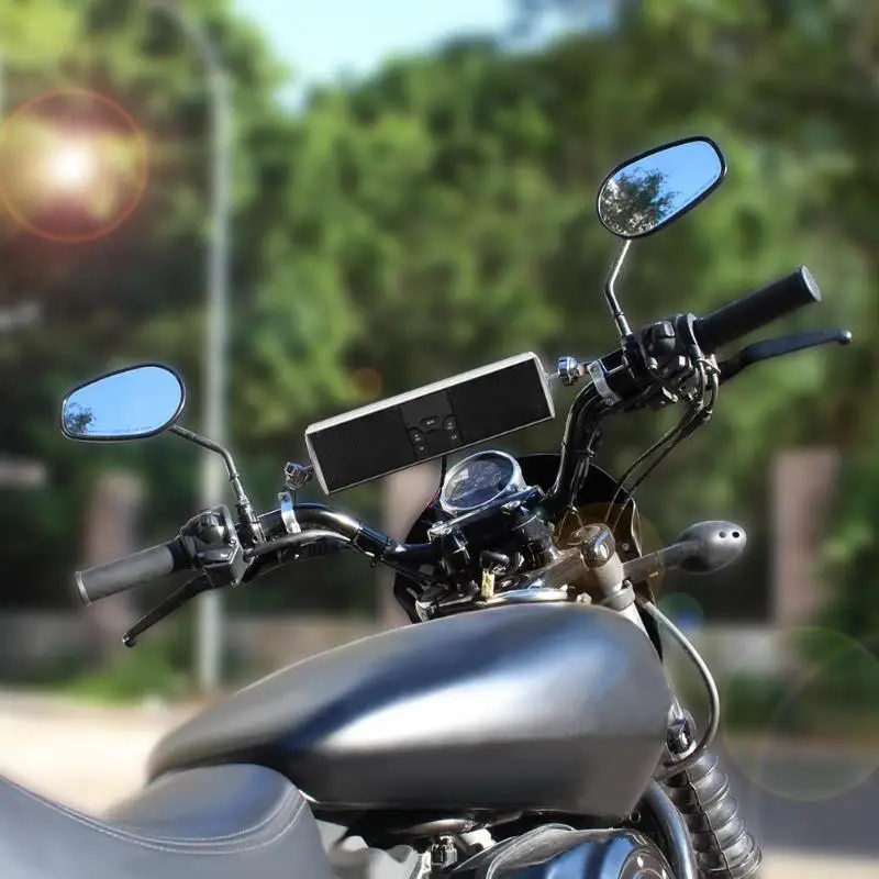 Водонепроницаемый мотоцикл Bluetooth аудио звуковая система светодиодный дисплей приложение управление MP3/TF/USB FM Радио стерео колонки
