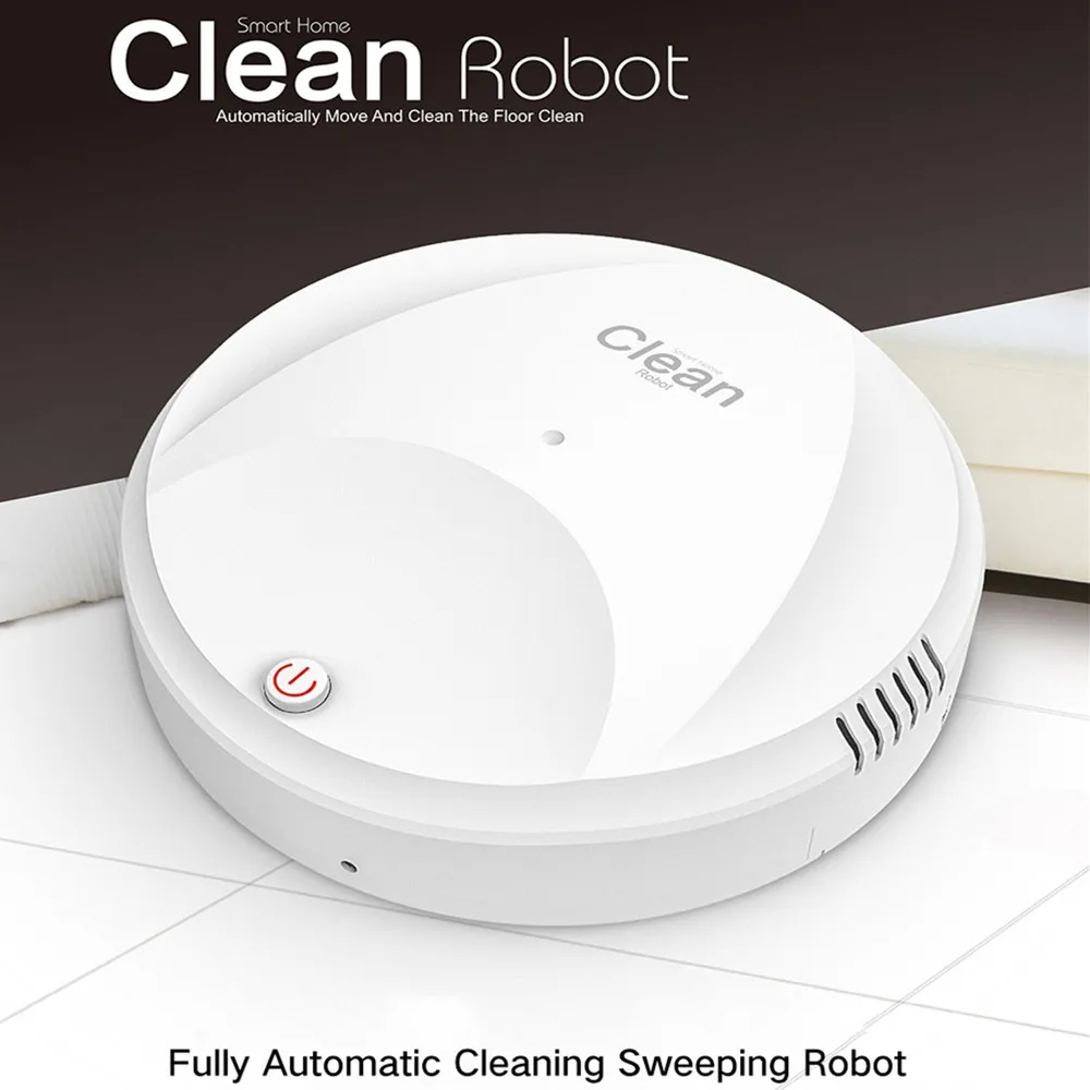 Smart Robot Vacuum Cleaner USB Intelligent Automatic Sweeping Robot 360 Degree Driving Anti-Drop Strong Suction Cleaner Machine