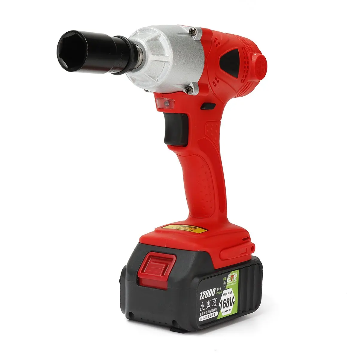 

Rechargeable Electric Impact Wrench Cordless Electric Socket Wrench 21V 168VF 12000mAh 2 Li Battery Installation Power Tools