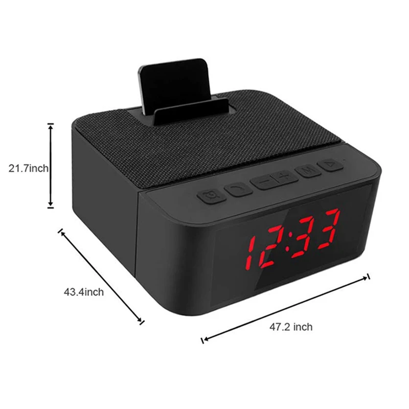 Цифровой радио Будильник все в одном дизайн с беспроводным динамиком Am/Fm Usb порт