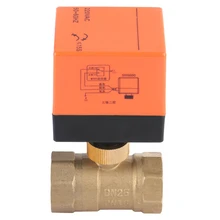 DN25 электрический духовой 3-жильный 2-ходовой моторизованный шаровой кран из латуни AC 220V инструмент