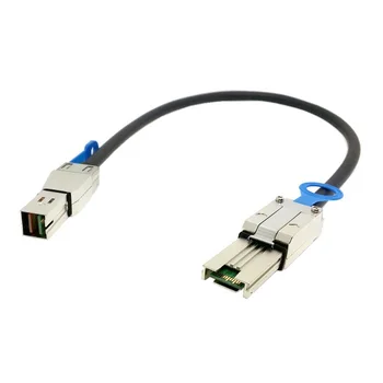 

10pcs/lot SF-067 External Mini SAS 4x SFF-8088 to mini sas High Density HD SFF-8644 data server Raid Cable 50cm