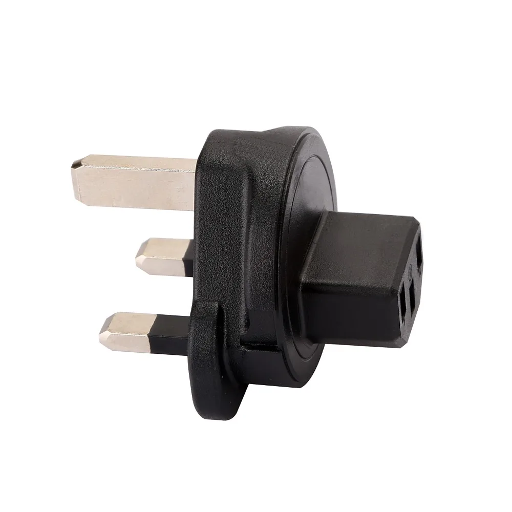 

Wa-0183 Uk Male Iec 320 C13 Adapter, Uk 3 Pole Male To Iec Female Adapter