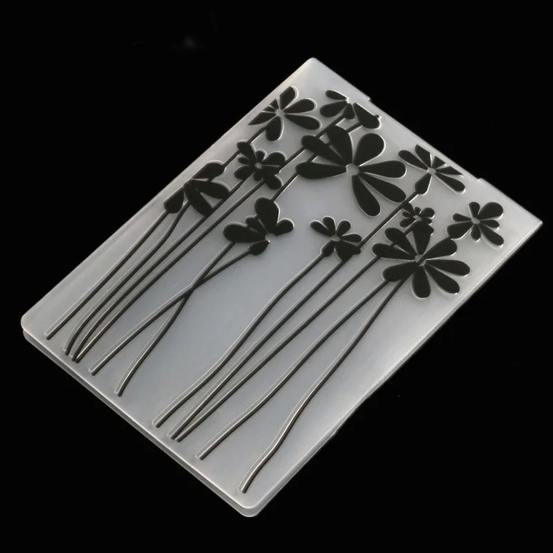 Lychee Plastic Flower Pattern Embossing Folder For Scrapbook DIY Album Card Tool Template Stamping | Дом и сад