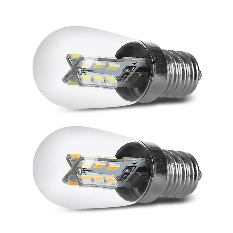 5PCS/Lot LED Light Bulb E12 2W 24 LED High Bright Glass Shade Lamp 220V Refrigerator Lamp Bulb For Sewing Machine Refrigerator