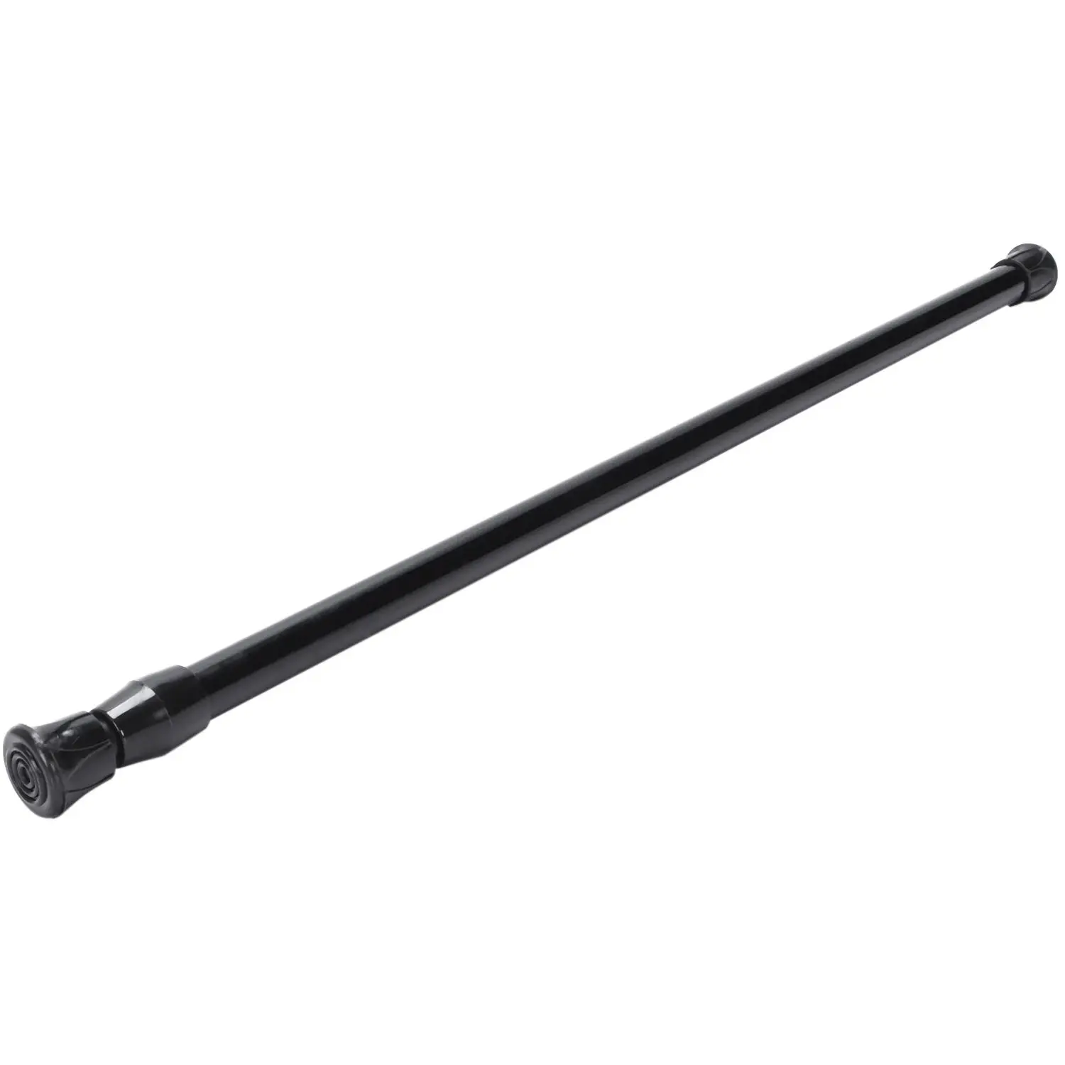 

Promotion! Black Spring Extendable Loaded Curtain Rail Pole Telescopic Bath Window Tension Rod,40~70Cm