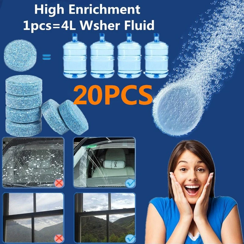 

Multi-functional Effervescent Tablets Cleaner Auto Car Glass Cleaner