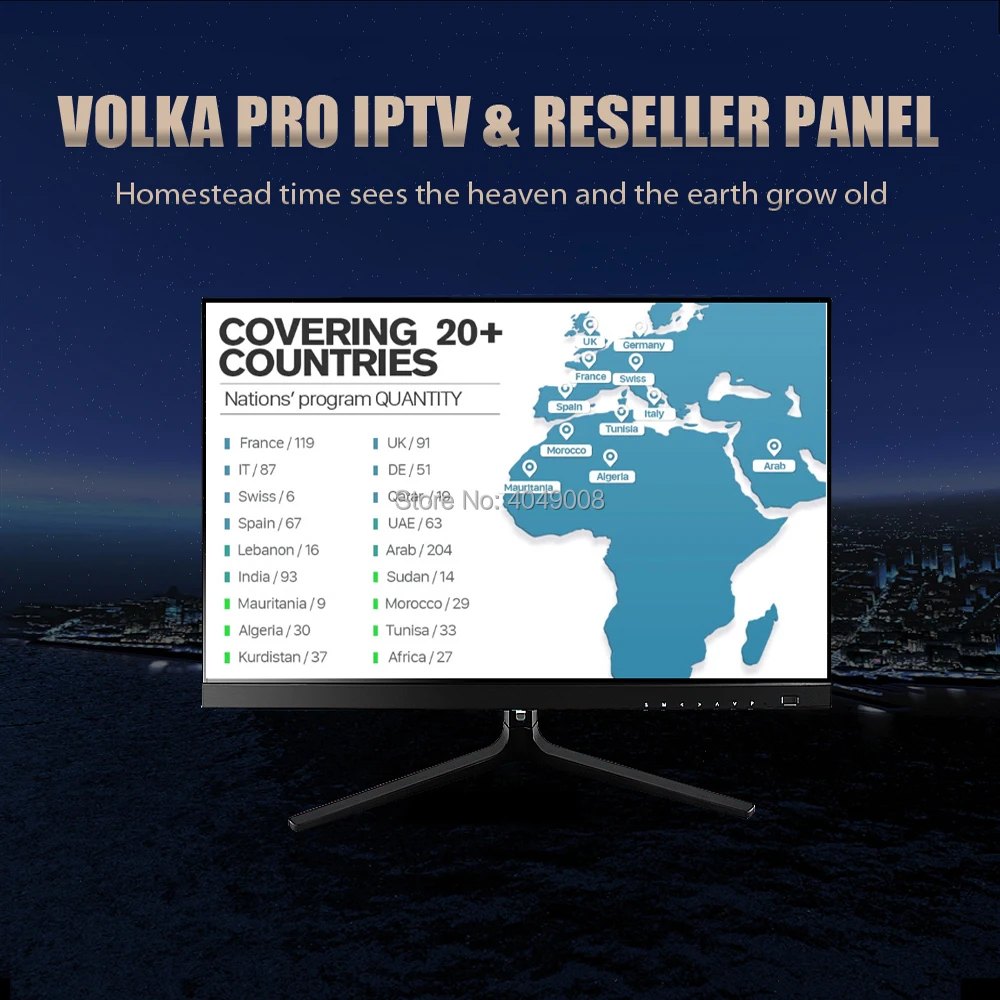 تي في بوكس أندرويد VOLKA برو Iptv الاشتراك الفرنسية العربية iptv iptv رمز قائمة قناة الارتباط ماج مطارد xtream