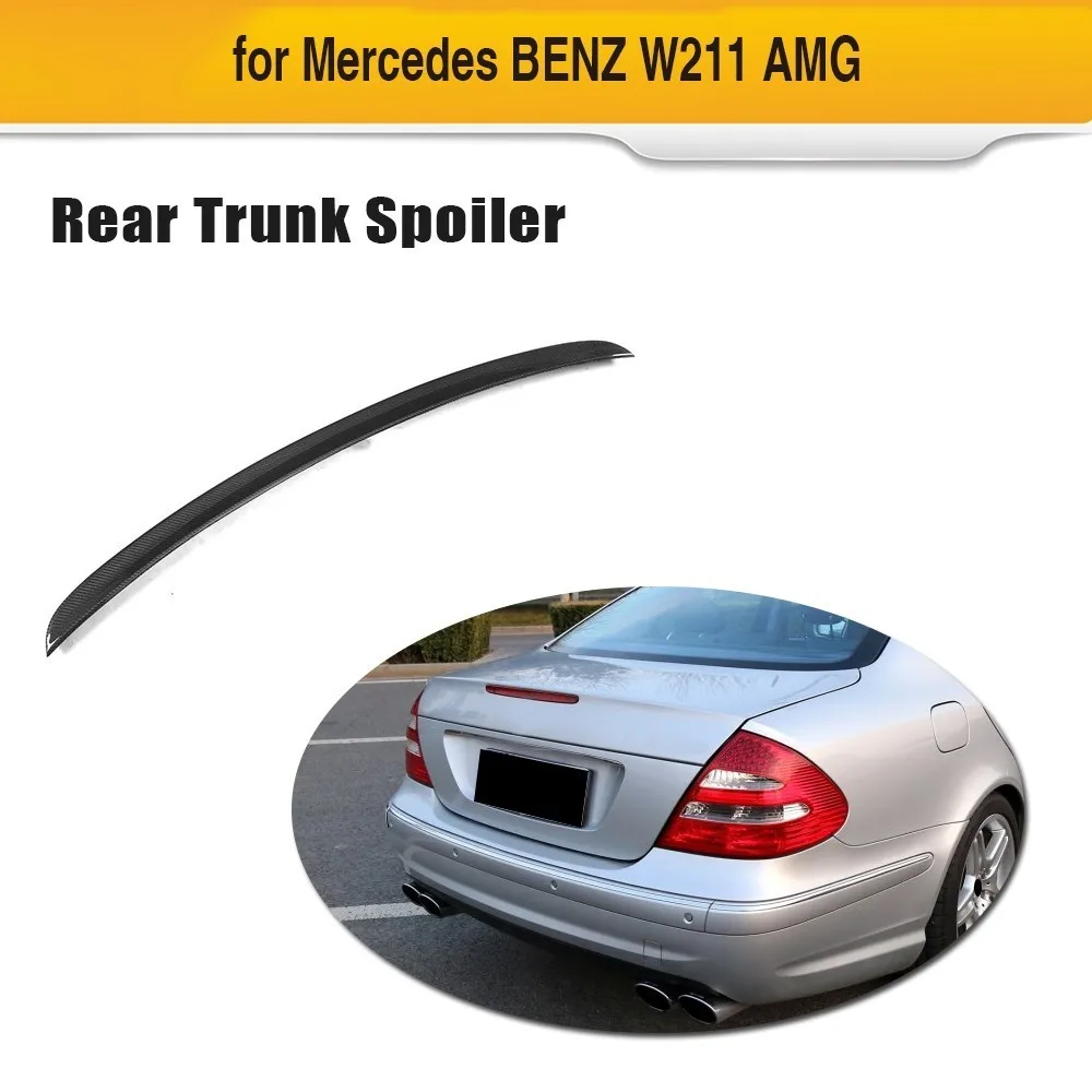 Для Mercedes W211 углеродного волокна спойлер заднего крыла багажнике губы для Benz E