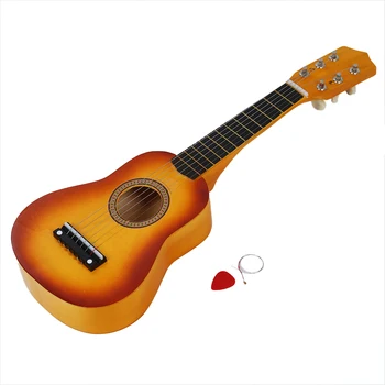 

21 inch Ukulele Mini Guitar Acoustic Ukulele 6 Strings Plectron Hawaii 21 inch guitars With Pick For Kids Gift Music Instrument