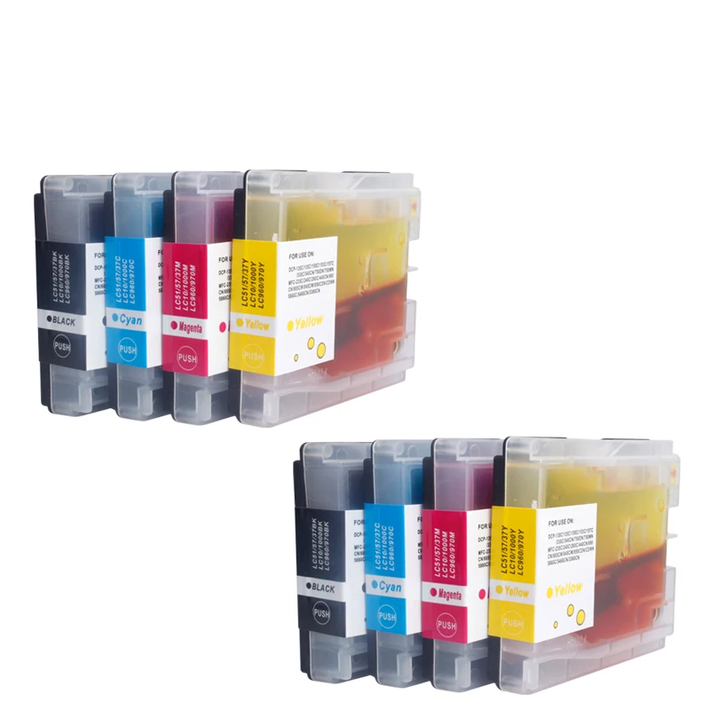 

LC960 LC970 2SETS Compatible Ink Cartridge for Brother DCP DCP-130C DCP-135C DCP-150C DCP-153C DCP-157C Printers inks
