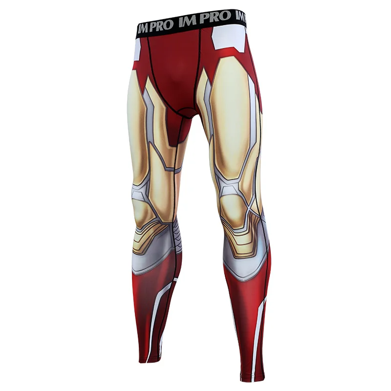Goede Iron Man Avengers 4 Endgam 3D Gedrukt Patroon Compressie Panty Broek Mannen 2019 Joggingbroek Skinny Leggings Broek Mannelijke