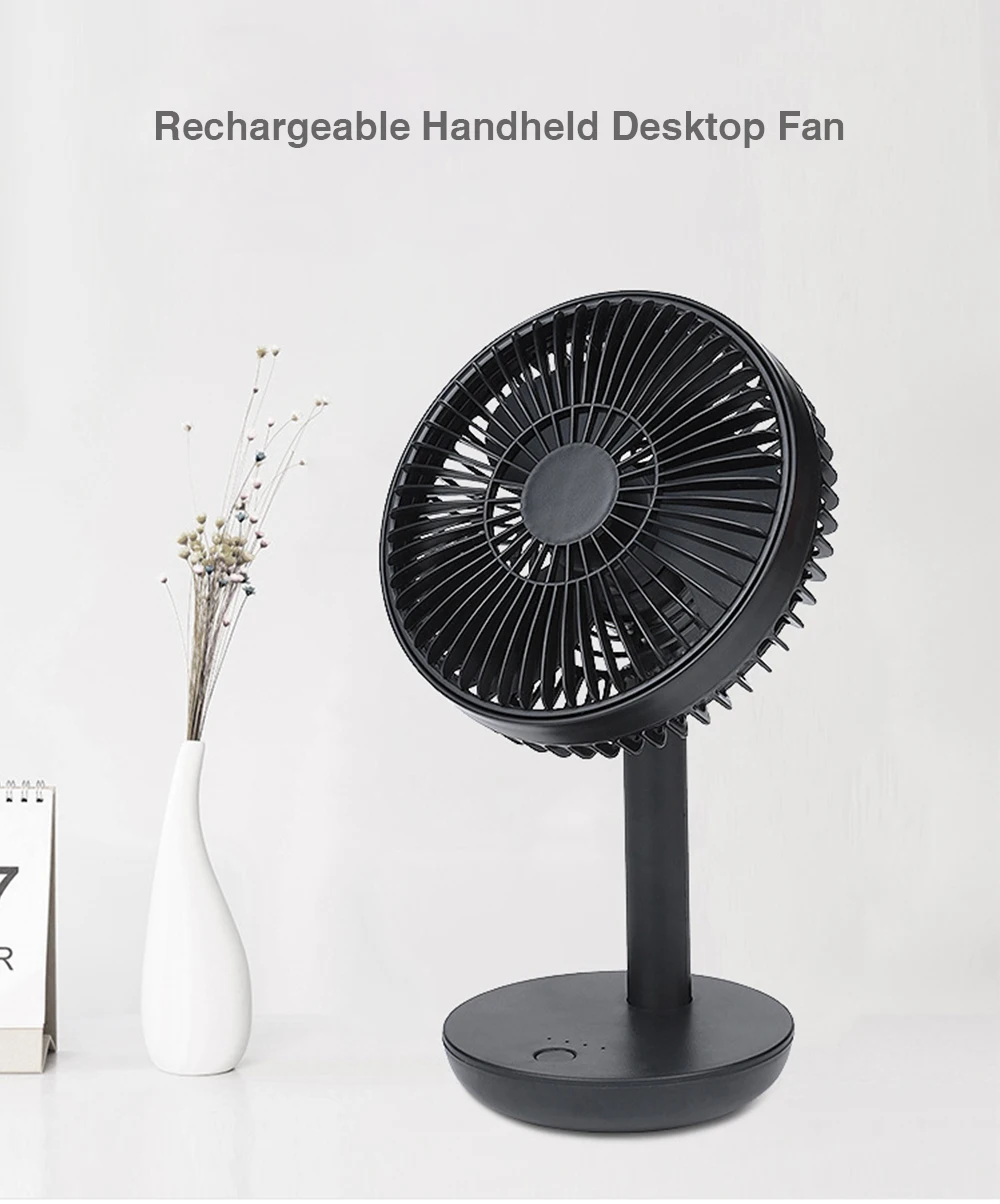 

Portable Handheld USB Fan Air Cooler Small Desk Desktop Table Office Fan Rechargeable Mini Fan With 4 Adjustable Gear