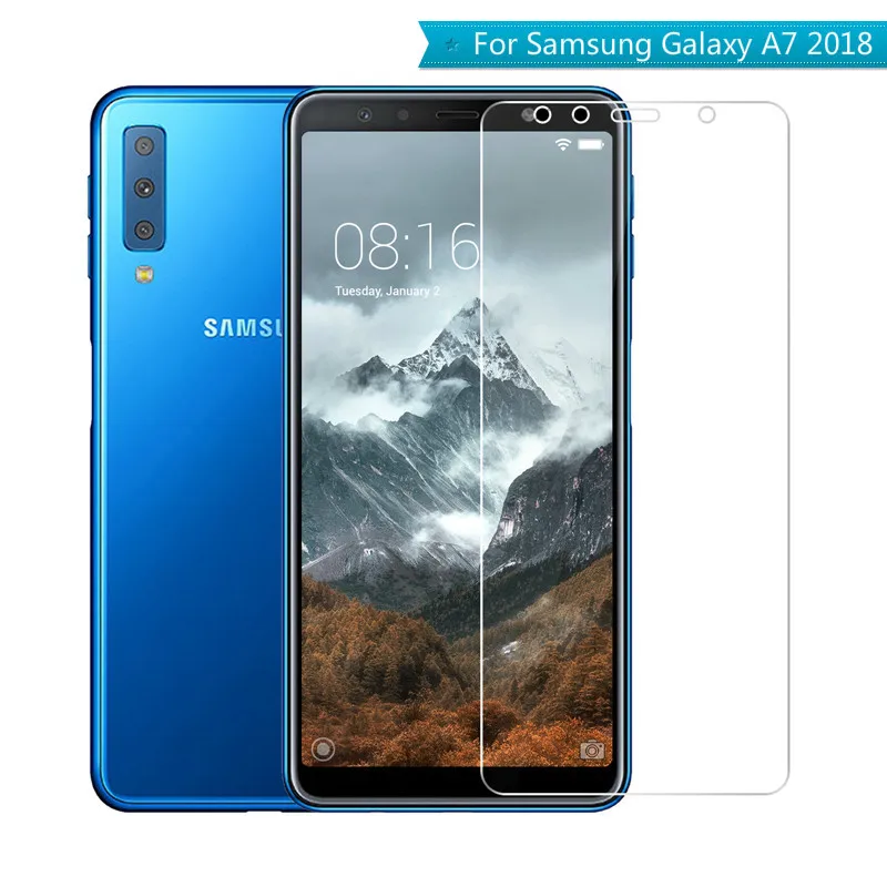 Защитное закаленное стекло 2.5D для Samsung Galaxy A7 2018 защитная пленка экрана Защитная