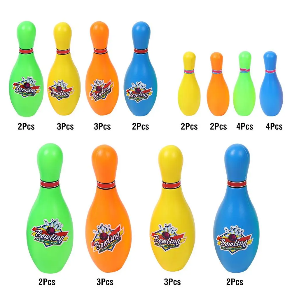 

3 Sizes of Colorful Bowling Ball Pin Set Toy for Kid Child Early Intelligent Games Family Toys Bowling Bottle Toy Sports Diamete