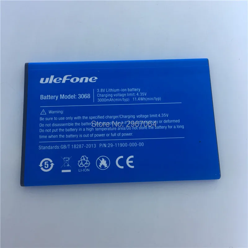 Аккумулятор на мобильный телефон ULEFONE 3068 аккумулятор 3000 мАч высокая емкость 5