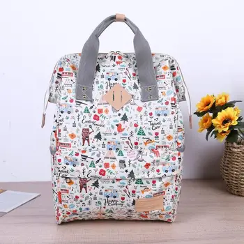 

Portable Mummy Maternity Diaper Bags Waterproof Nursing Bag Mother Travel Diaper Bags Multifunctional Large Capacity Backpack