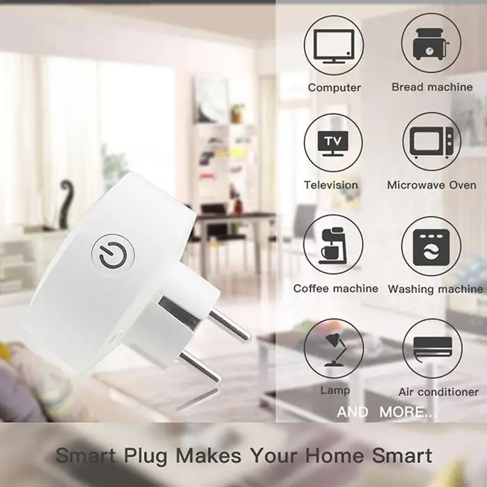 Мини Wifi Smart Socket EU power Plug мобильный телефон приложение поддерживает совместное