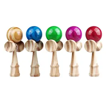 

2018 New Skill Sport Stylish Bamboo Sport Ball For Kids Wooden Skillful Toss And Catch Game Toy