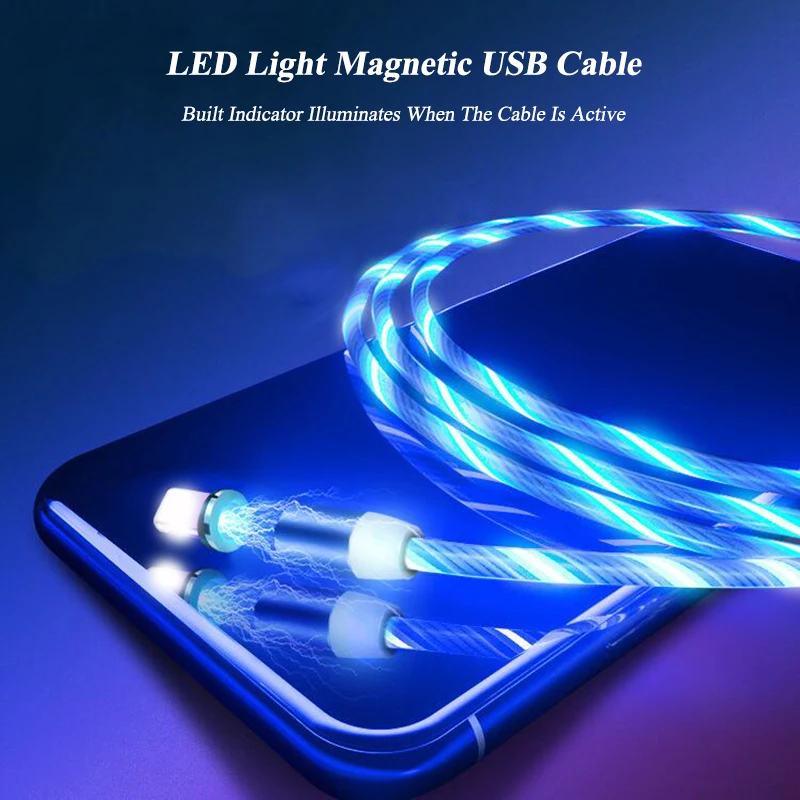 

Magnetic Charger USB Cable For Samsung S9 S8 Magnet Micro USB Type C Wire For iPhone 6 6s 7 8 X XR Charge Lighting To USB Cables