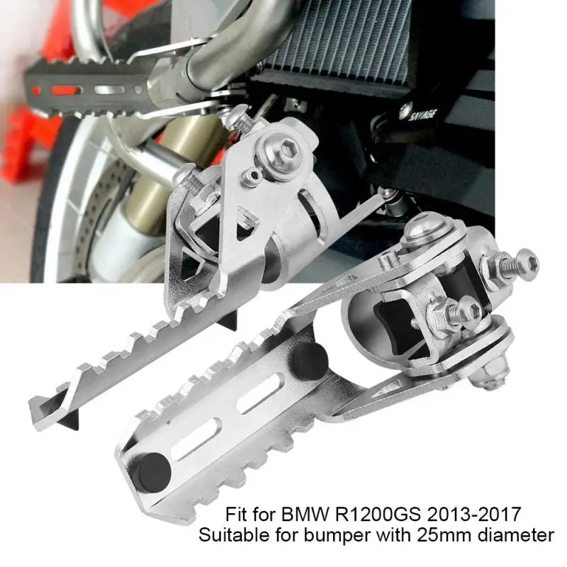 

Motorcycle Front Footpegs 1 Pair Motorcycle Front Footrest Foot Pegs Universal for BMW R1200GS 2013 2014 2015 2016 2017