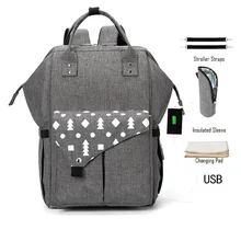 

More Function Mommy Package Will Capacity backpacks woman 2019 new Printing Both Shoulders Baby Package backpack geometric