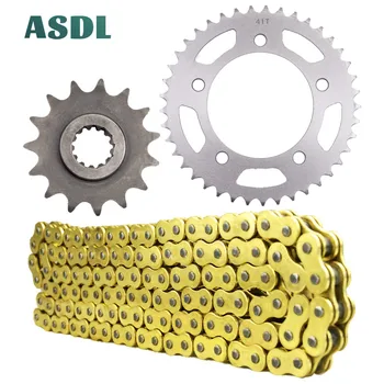 

520 15T 41T 520 15 41 tooth Motorcycle Drive Chain and Front Rear Sprocket Kit For HONDA CBR500 R RA CBR 500 2013 - 2018 520-41T
