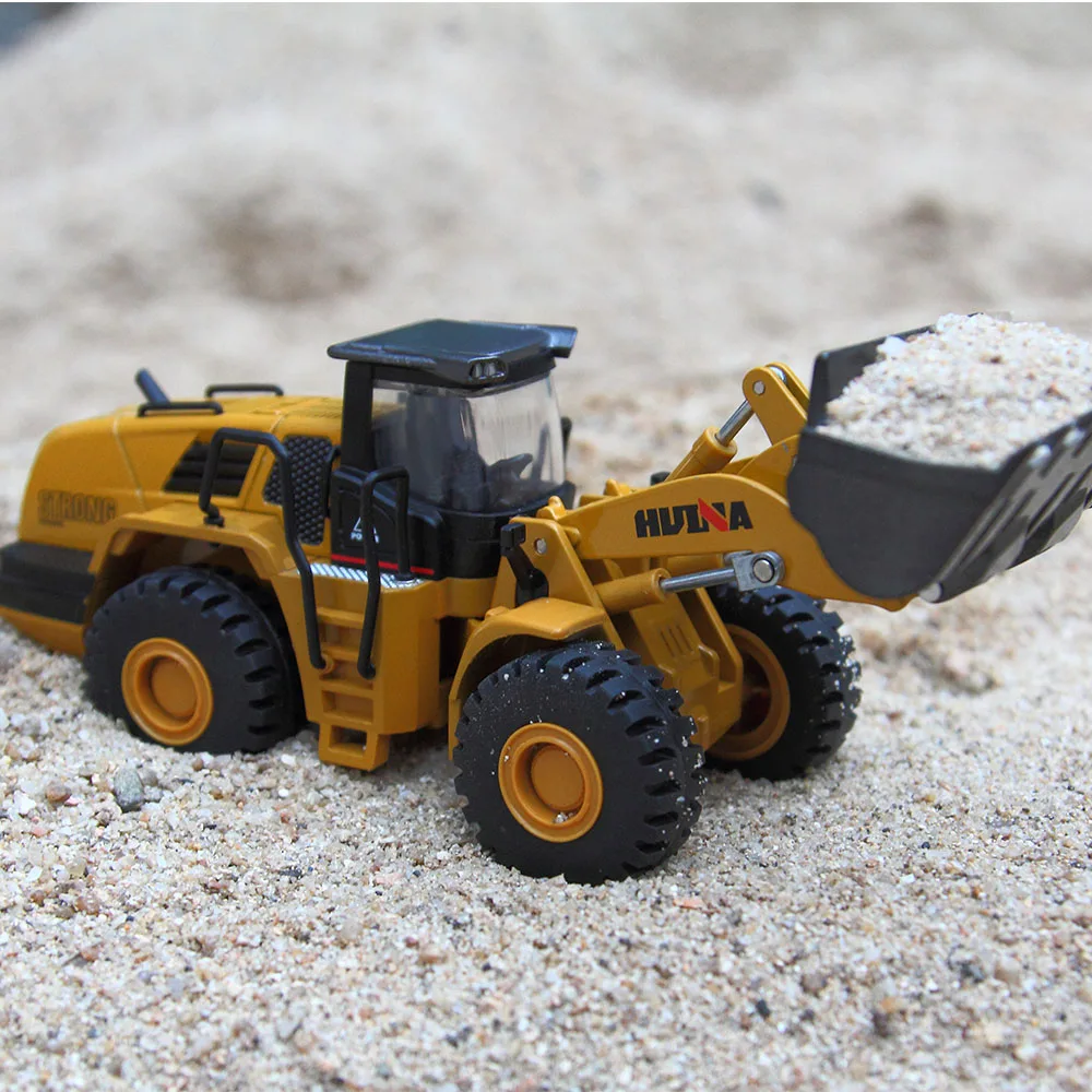 Huina Toys 1:50 сплав механический погрузчик инженерный автомобиль экскаватор