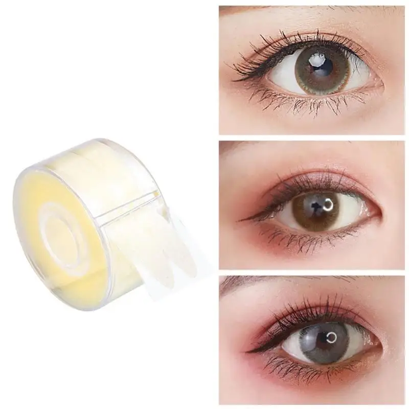 

300 Pairs Invisible Beige Makeup Eyelid Stickers Big Eyes Invisible Sticker Double Fold Eyelid Tape Sticker Paste Makeup Tool