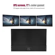 15,6 дюймов 4 K Ультра Тонкий HD Портативный игровой монитор для PS4 \ Xbox \ переключатель штепсельная вилка американского стандарта 110-240 в, штепсельная вилка стандарта США