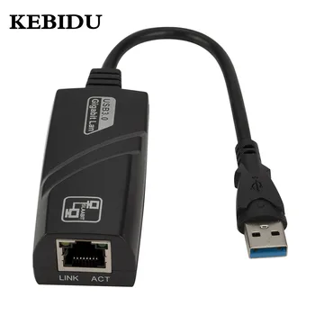 

KEBIDU RJ45 LAN (10/100/1000) Mbps Wired To Gigabit Ethernet USB 3.0 Network Adapter Ethernet Network Card For PC