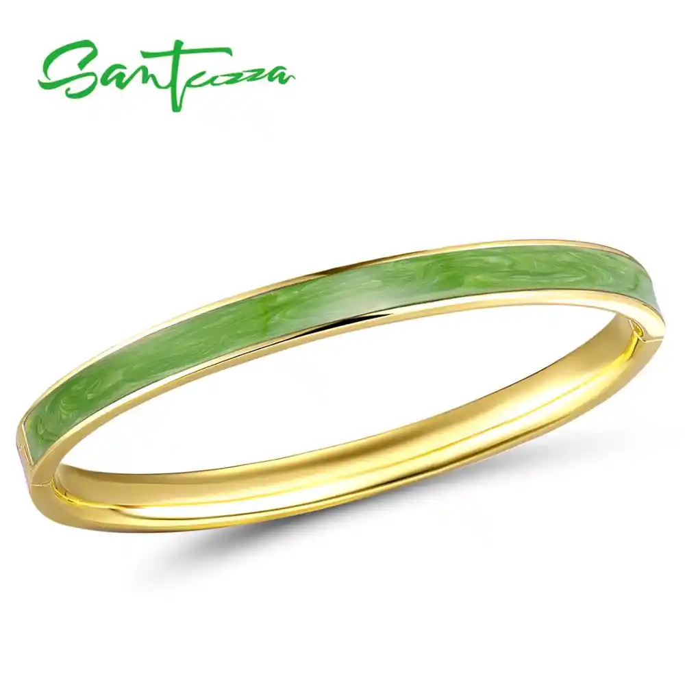 Santuzza Bangle For Woman Simple Concise Multi Color Enamel Santuzza Bangle For Woman Simple