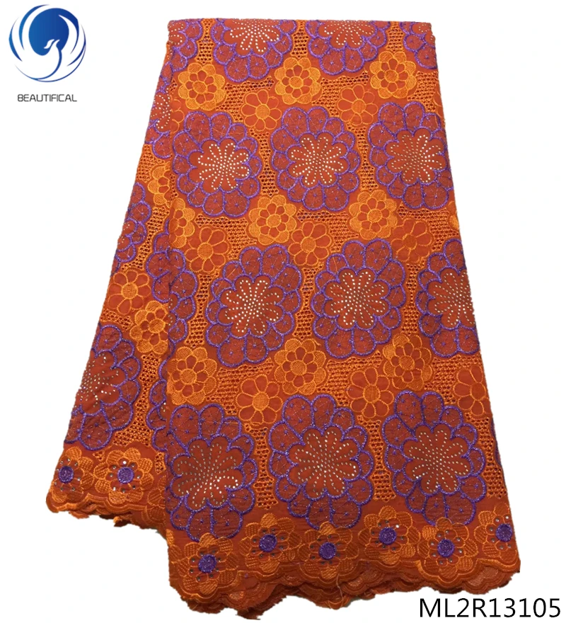 

BEAUTIFICAL orange swiss voile lace french voile lace fabric latest swiss lace new arrival 5yards/lot with free shipping ML2R131