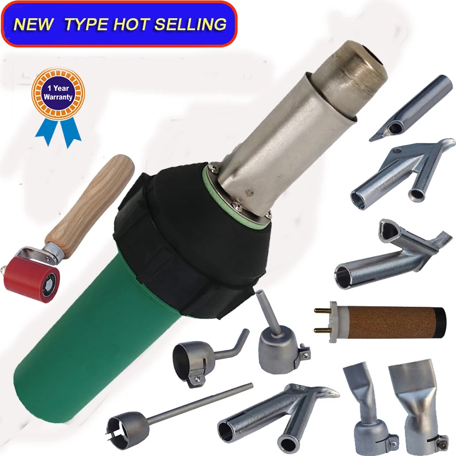 

Fast Shipping Hot air gun including 40mm+20mm slot nozzle+pressure roller+spare heating element+plastic box